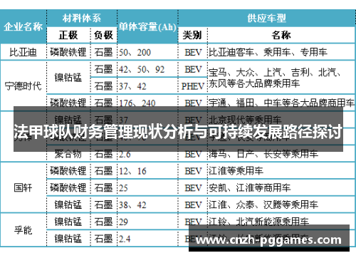 法甲球队财务管理现状分析与可持续发展路径探讨